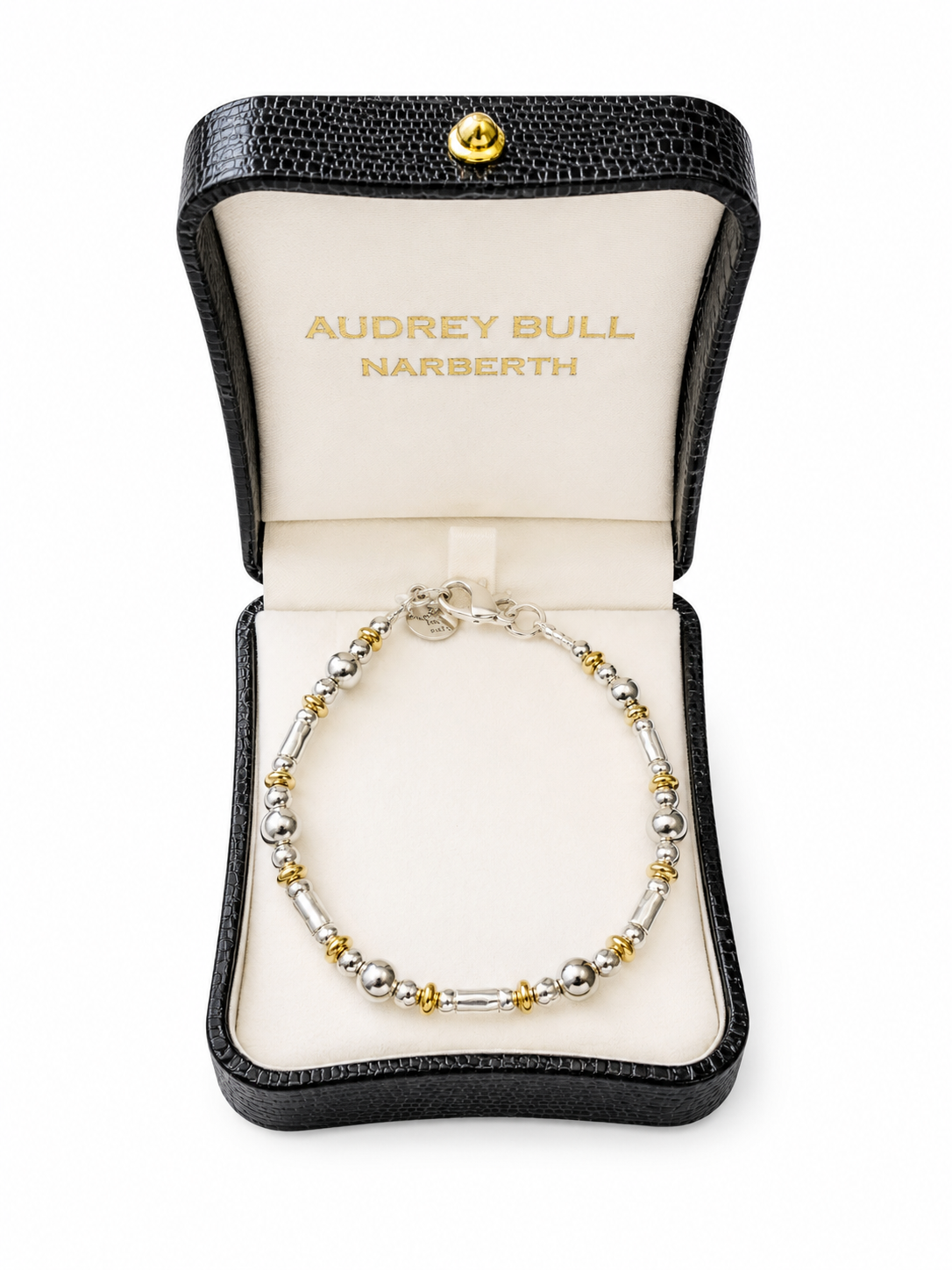Silver and Gold Beaded Bracelet - Design 1
