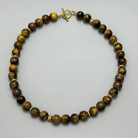 Beaded Necklace - Tigers Eye