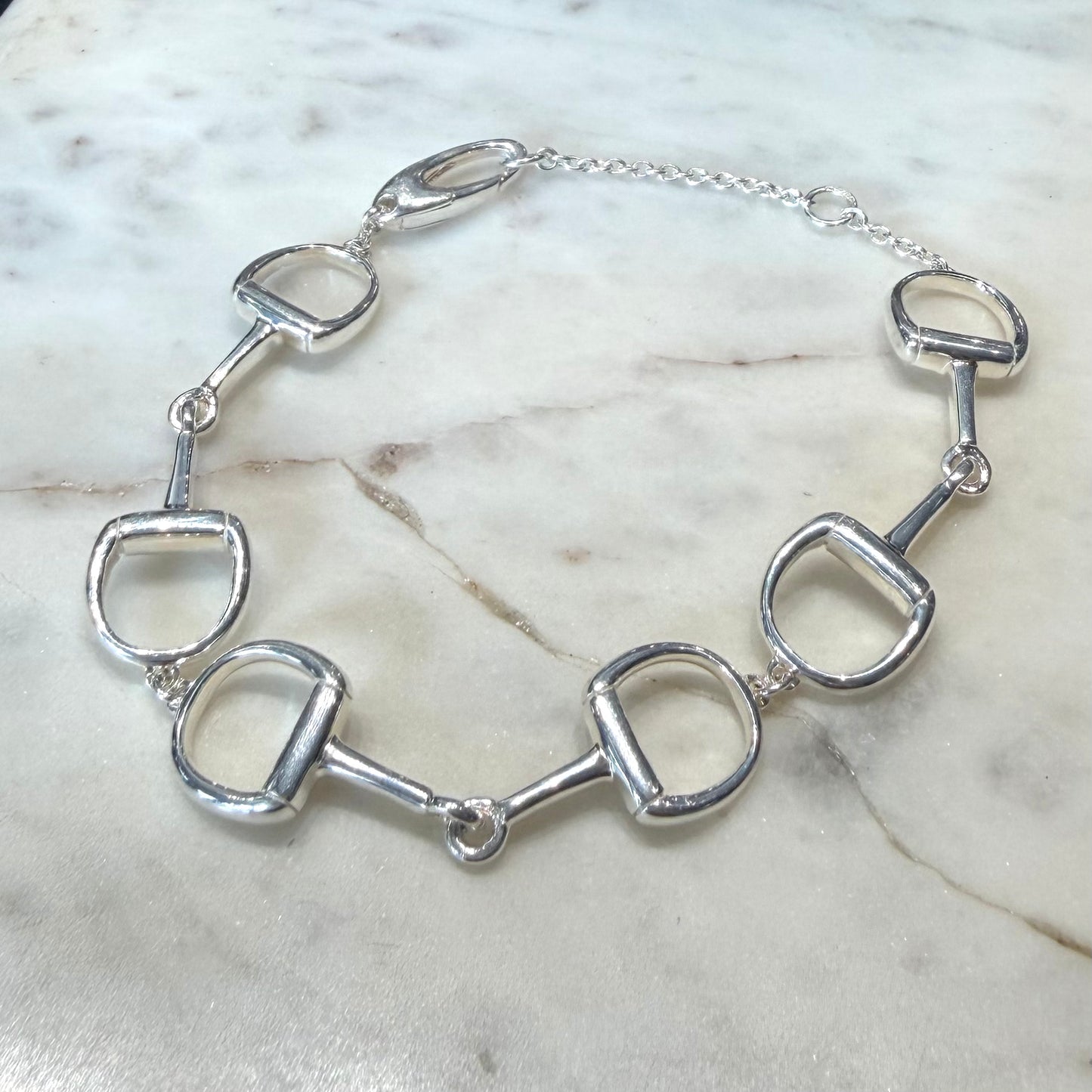 Silver Snaffle Bracelet