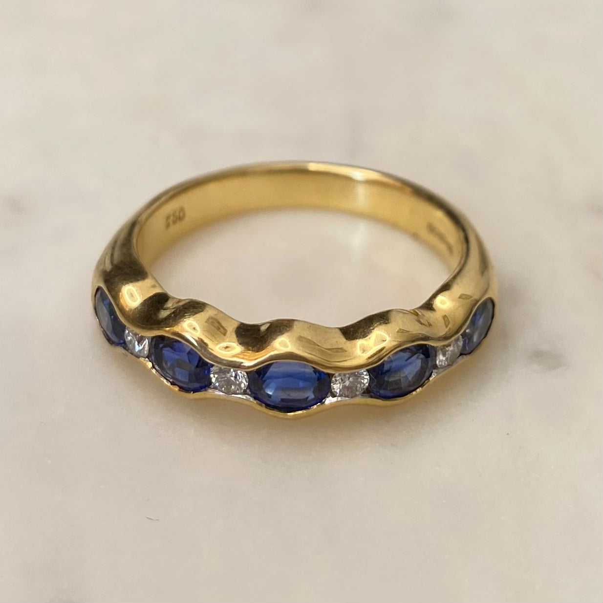 18ct Yellow Gold Gem Set Eternity Rings