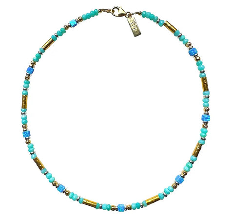 Peruvian opal necklace
