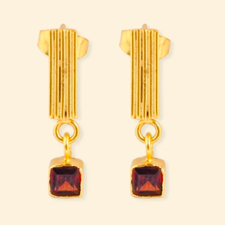 Garnet Earrings