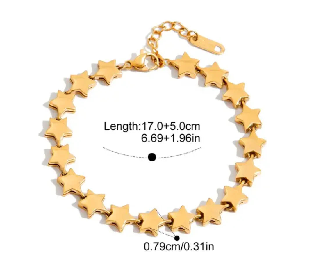 Gold Star Bracelet