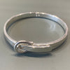 Silver Buckle Bangle