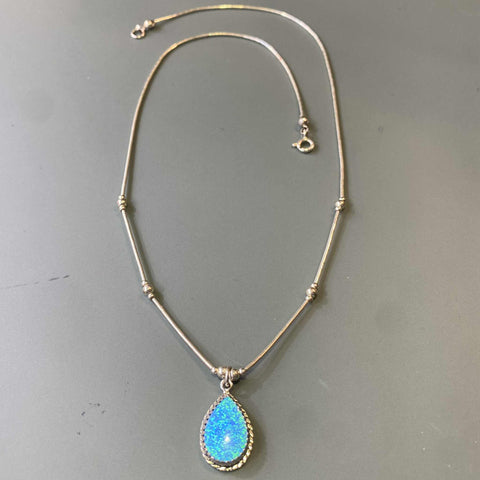 Teardrop Opal Necklace