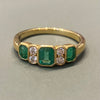 Emerald and Diamond Ring - Yellow Gold