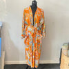 Cotton Kimono Paisley Orange