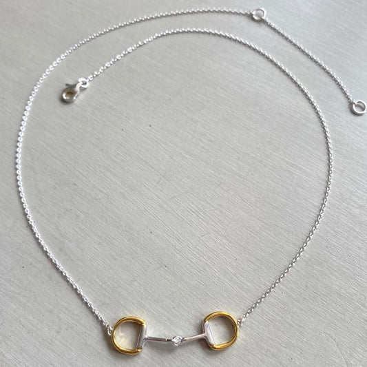 Snaffle Necklace - Gold