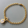 Vintage Gold Bracelet with Charm