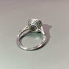 Sapphire and Diamond Target Ring