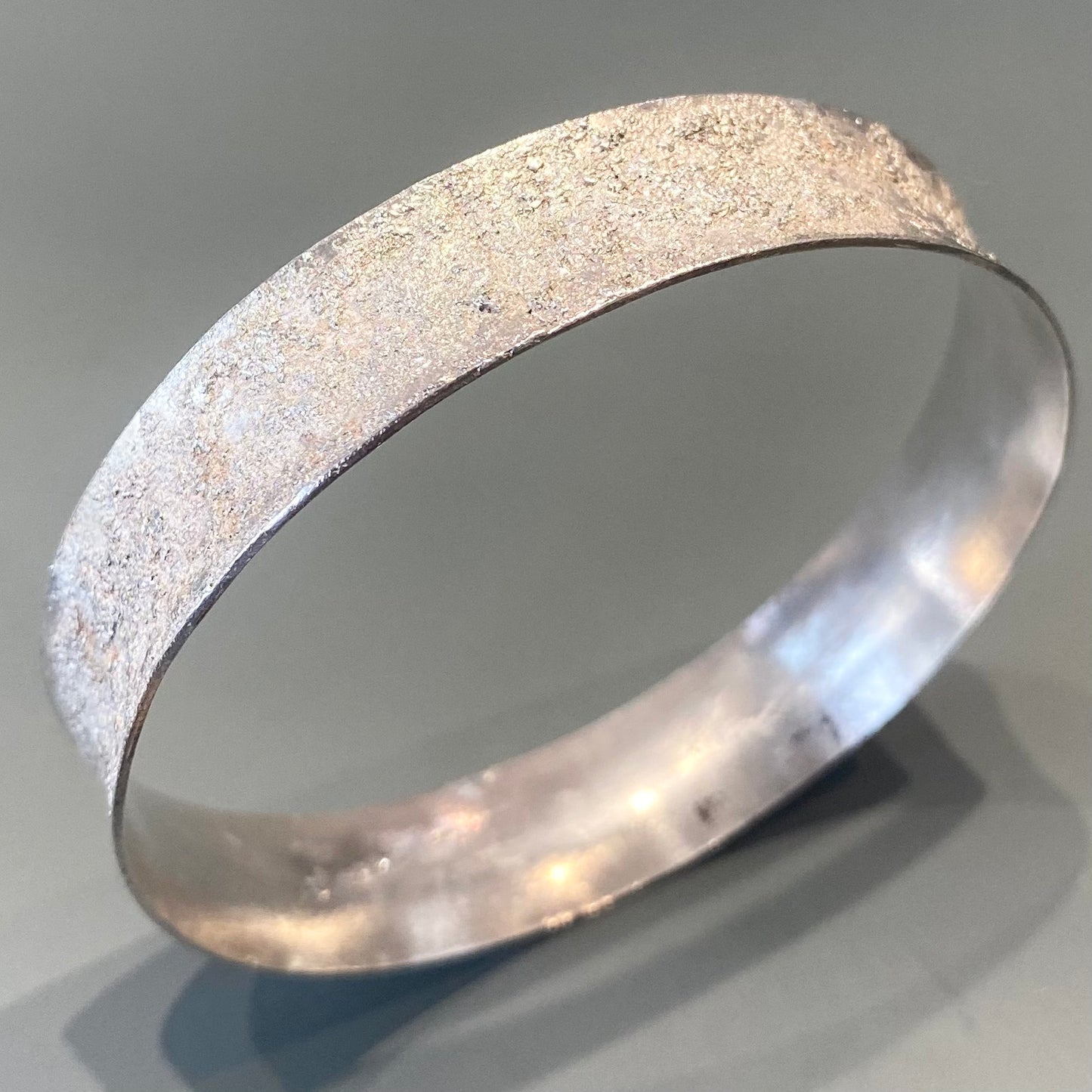Textured Sterling Silver Bangle