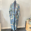 Cotton Kimono Grey Cheetah