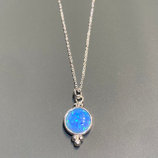 Round Opal Necklace