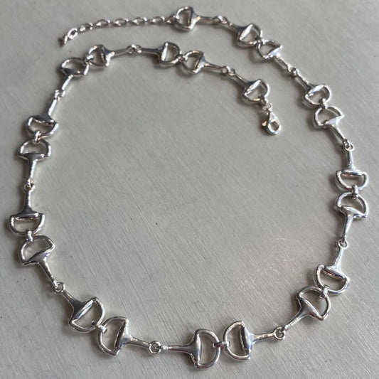 Silver Snaffle Necklace