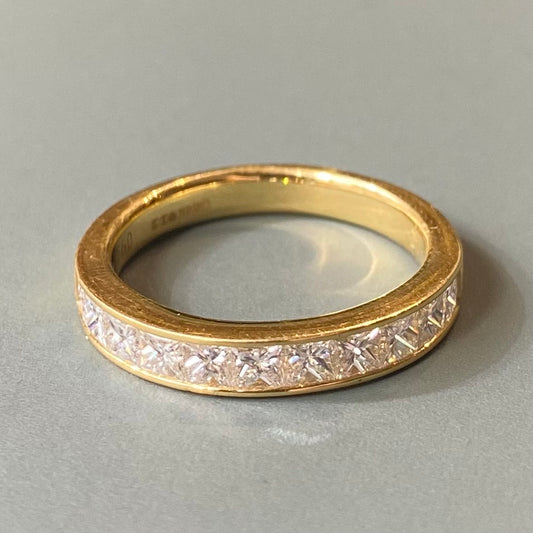 Diamond Band in Yellow Gold