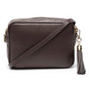 Crossbody Tassel Bag - Chocolate