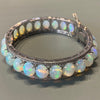Opal and Diamond Bangle