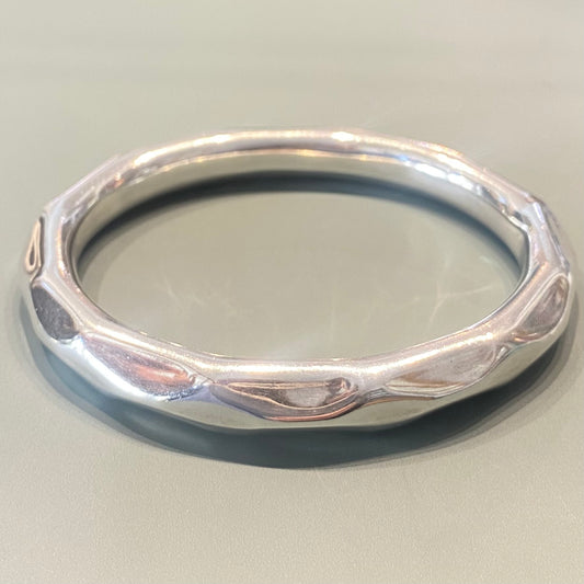 Chunky Silver Bangle