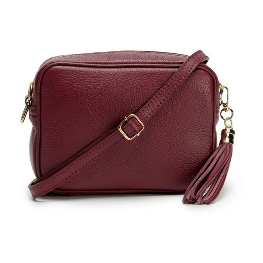 Crossbody Tassel Bag - Wine