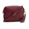 Crossbody Tassel Bag - Wine