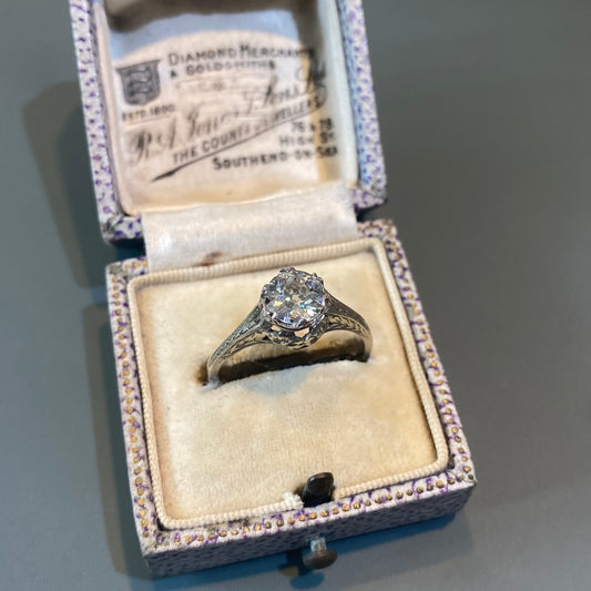 Art Deco Diamond Solitare