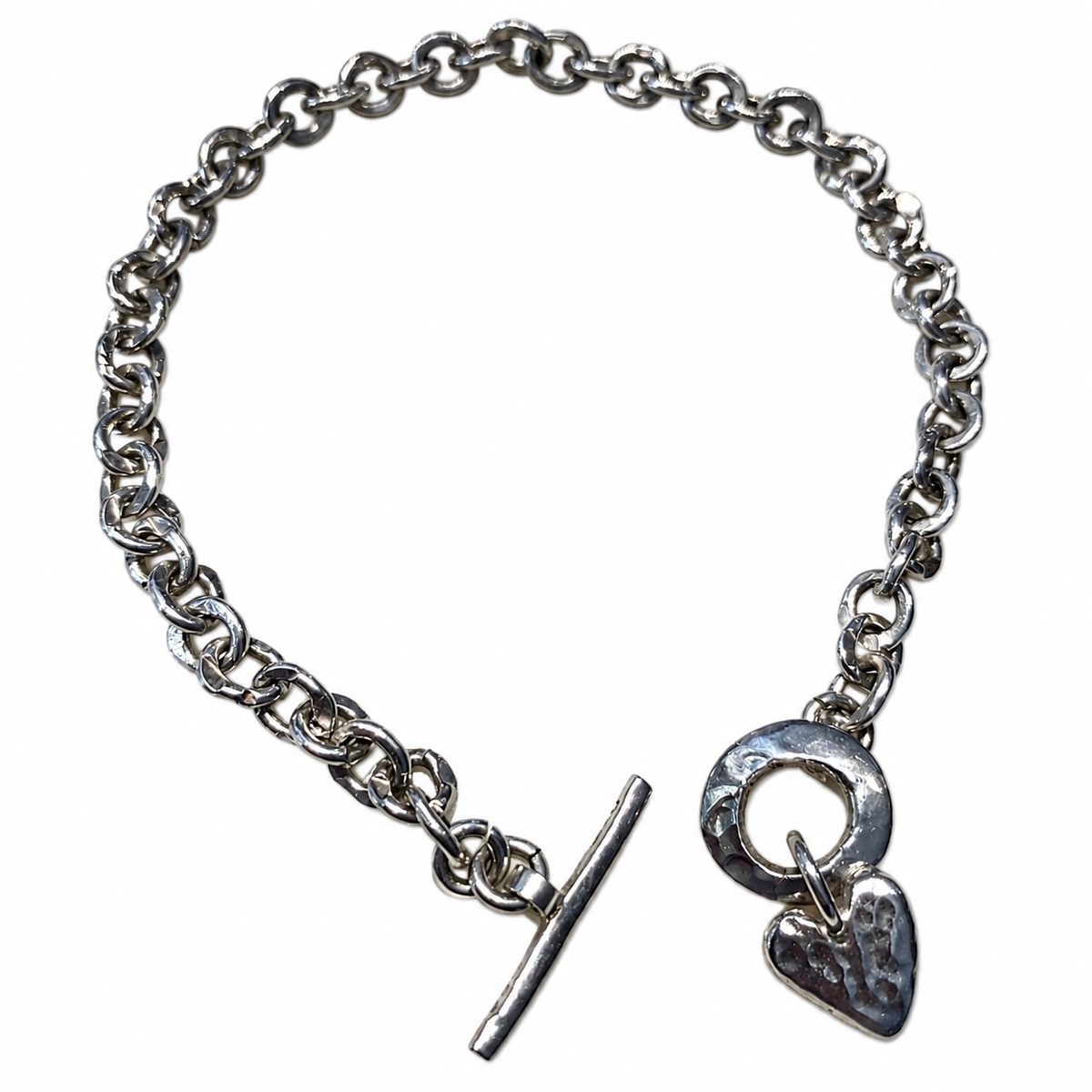 Heart Sterling Silver Bracelet