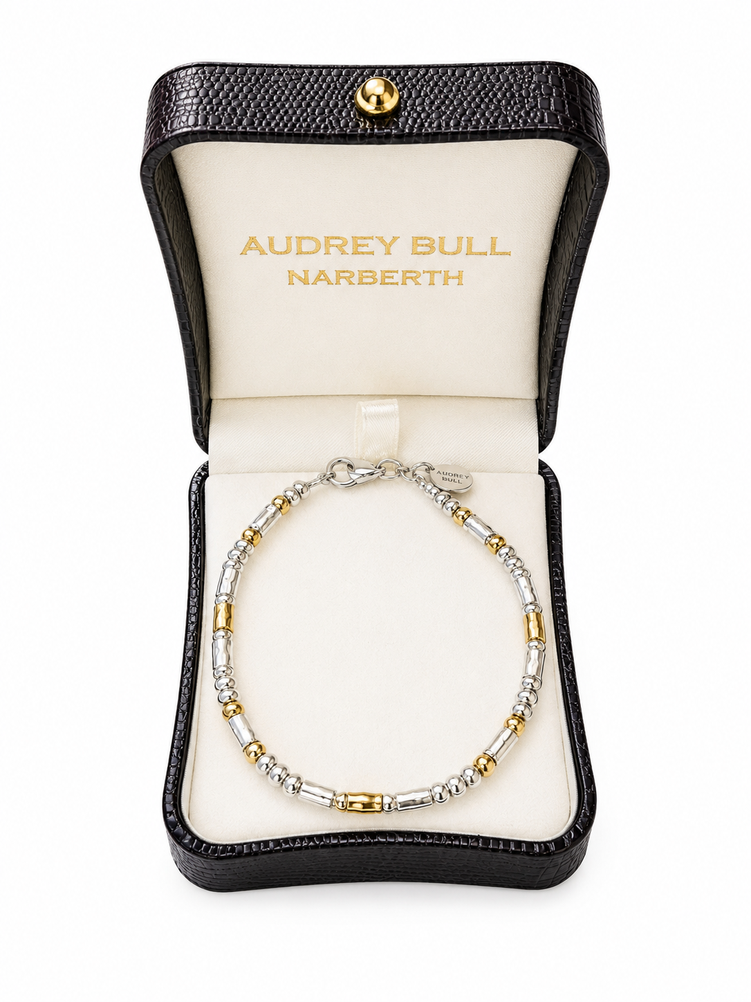 Silver and Gold Beaded Bracelet - Design 2