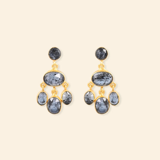 Moss Kyanite Earrings