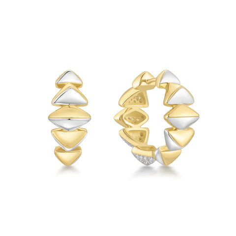 Two Tone Sparkly Hoops