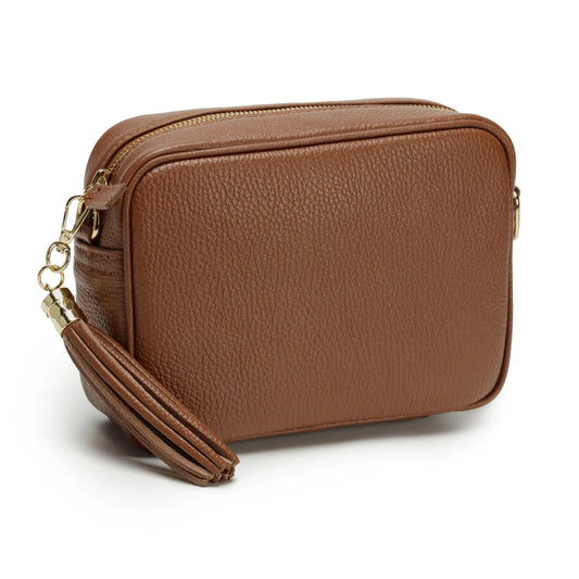 Crossbody Tassel Bag - Tan
