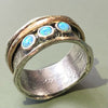 Three Stone Opal Ring