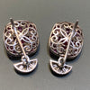 Ruby and Diamond Deco Earrings