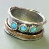 Three Stone Opal Ring