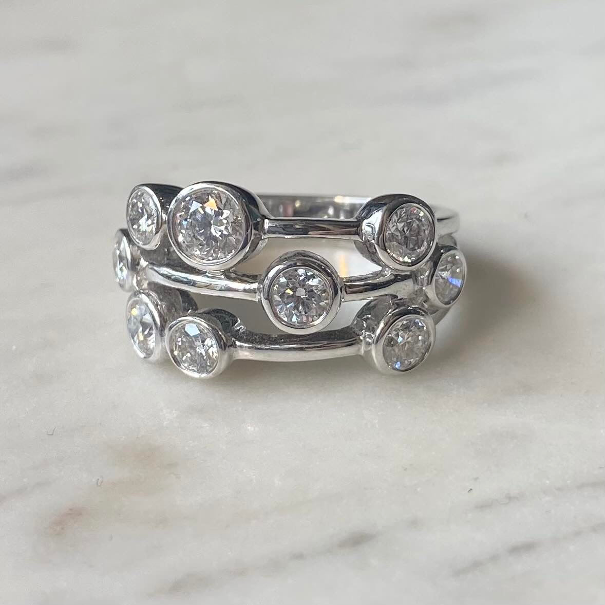 9 Diamond Multi Stone Ring