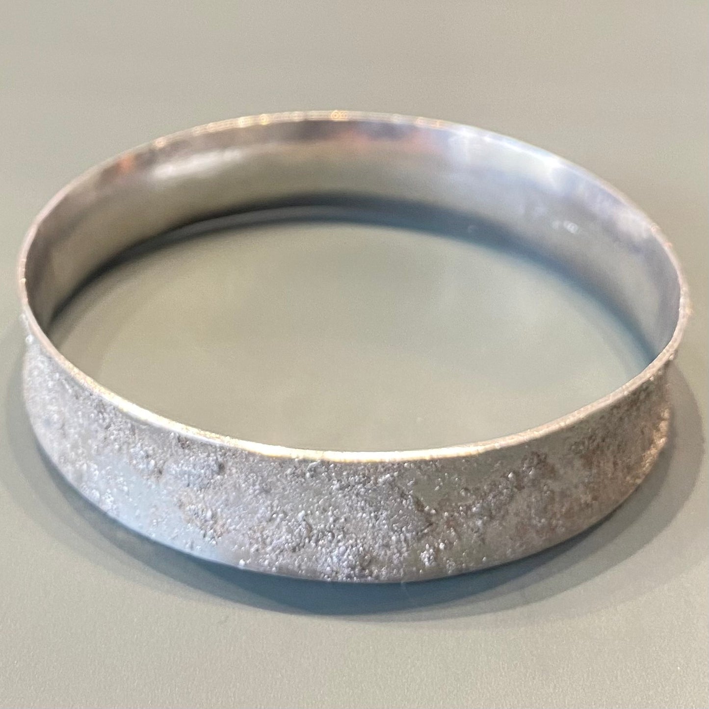 Textured Sterling Silver Bangle