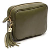 Crossbody Tassel Bag - Olive