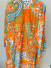 Cotton Kimono Paisley Orange