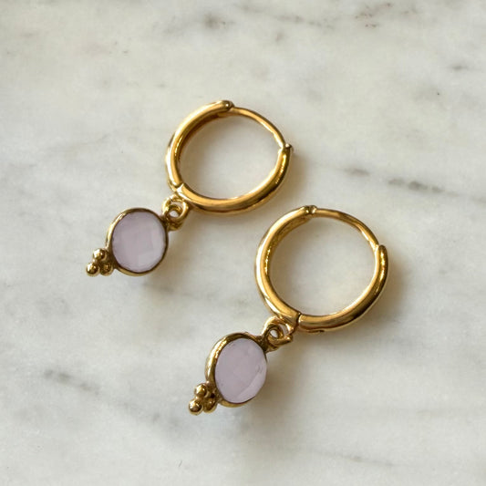 Rose Quartz Earrings