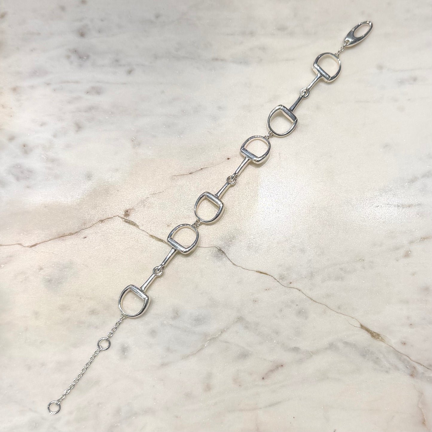 Silver Snaffle Bracelet