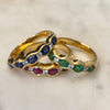 18ct Yellow Gold Gem Set Eternity Rings