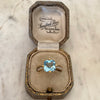 Blue Topaz and Diamond Ring