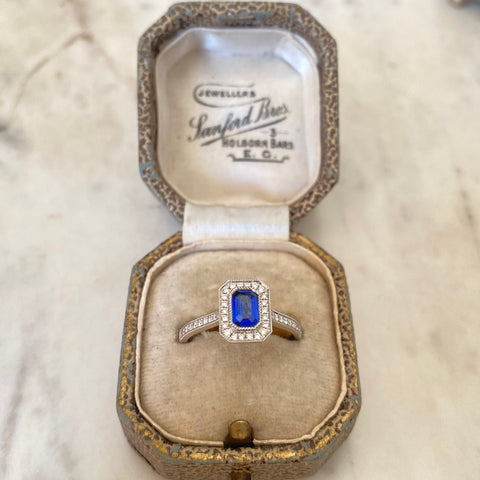 Sapphire and Diamond Ring