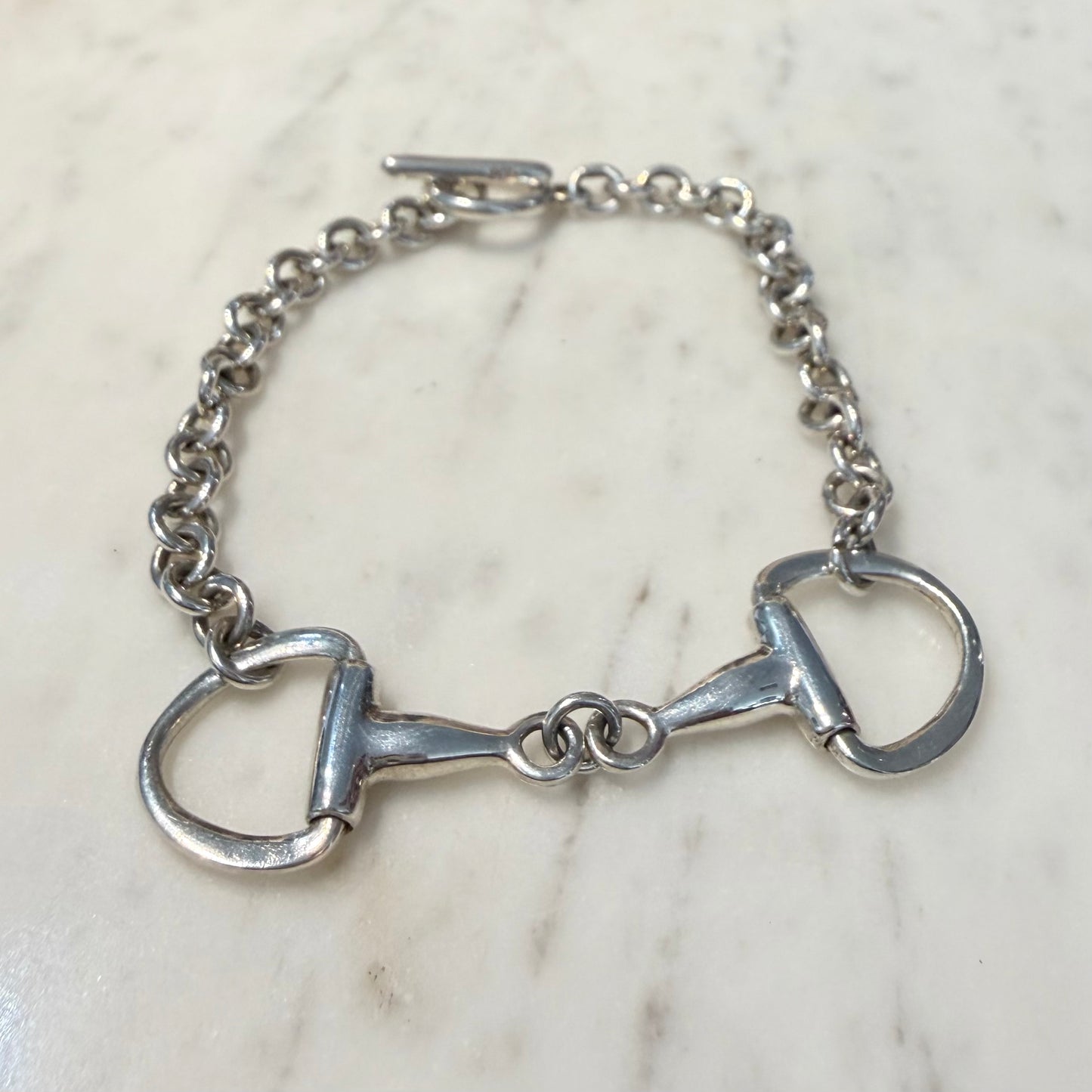 Snaffle Silver Bracelet
