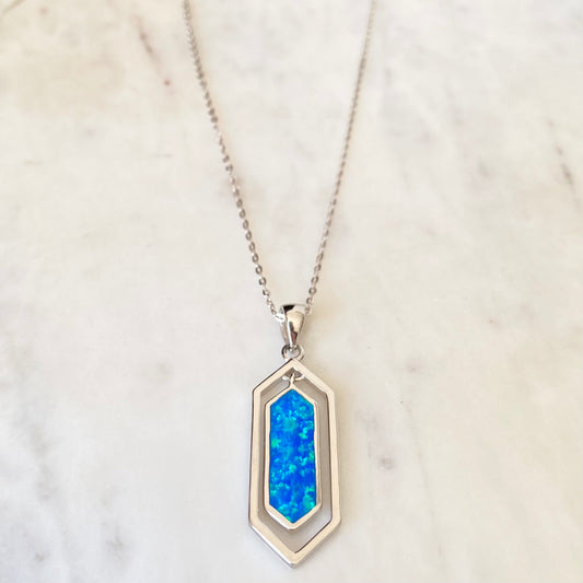 Opal Pendant Necklace