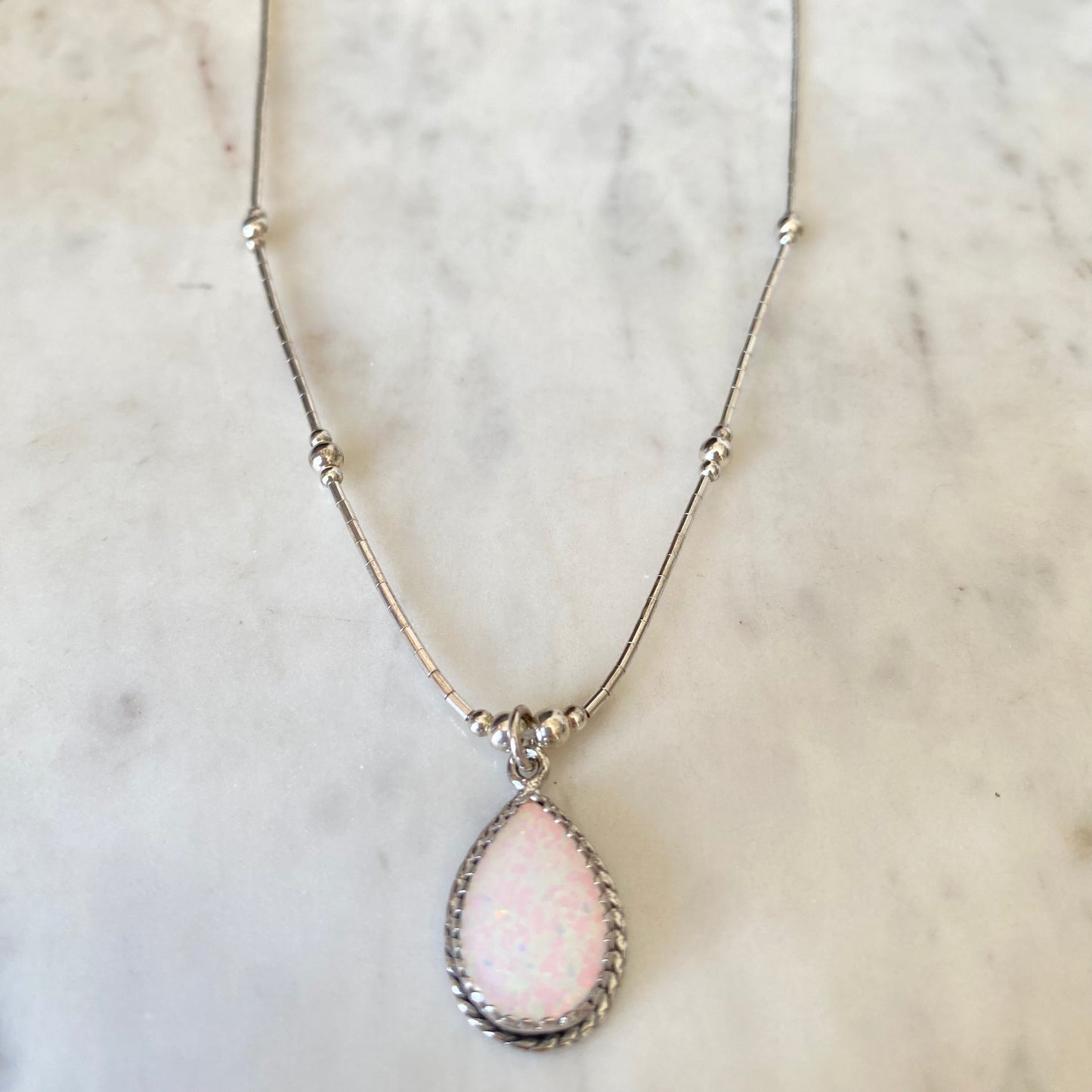 Opal Pendant Necklace
