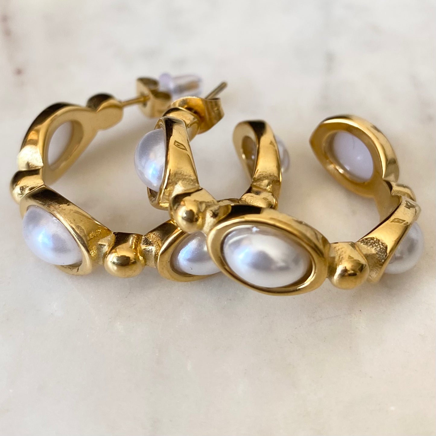 Pearl Hoops