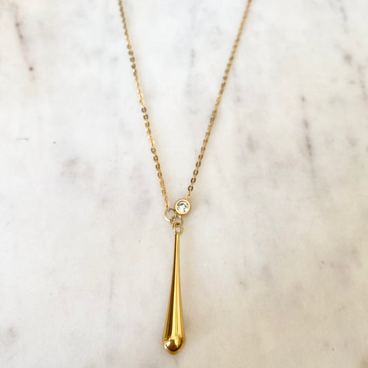 Elegant Gold Drop Necklace