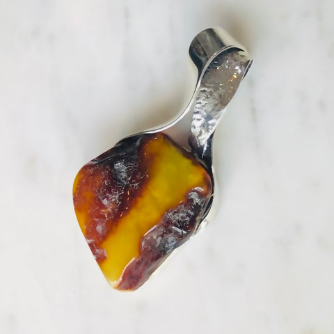 Raw Amber pendant