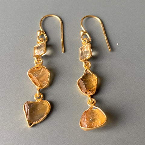 Raw Citrine Drops