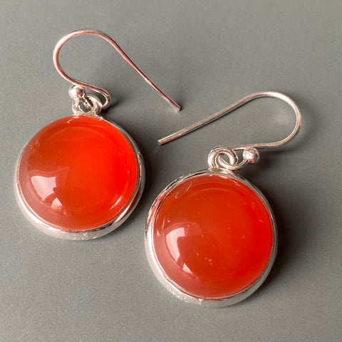 Round Carnelian Drops